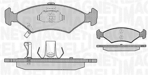 MAGNETI MARELLI Piduriklotsi komplekt,ketaspidur 363916060287